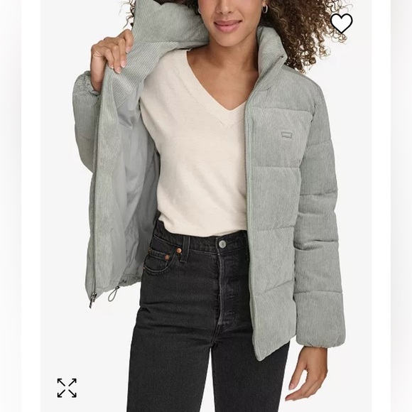 Levi’s Bubble Corduroy Puffer Court Sage Green size XL - Picture 2 of 9